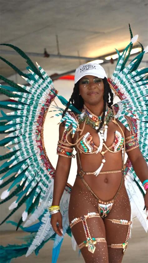 Miami Carnival Costume with Backpack and Wire Bra