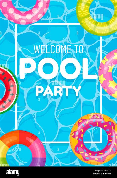 Banner poster invitation to pool party vector Stock Vector Image & Art ...