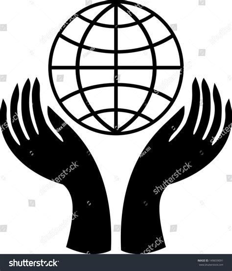 Human Hands Holding Globe Stock Vector (Royalty Free) 149659091 ...