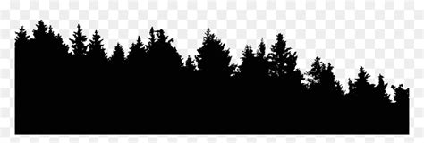 Tree Line Silhouette Png, Transparent Png - vhv