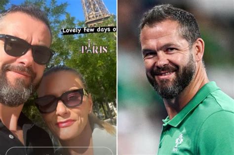 Andy Farrell enjoys ‘lovely day off’ in Paris with wife Colleen in front of Eiffel Tower during ...