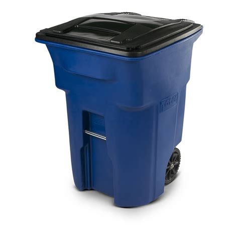 Toter 96 Gal. Trash Can Blue with Wheels and Lid - Walmart.com