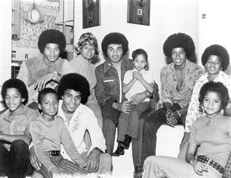 From Left to Right: Jackie, Katherine, Joe, Janet, Jermaine, Michael, Marlon, Randy, Tito ...