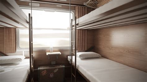 Old Sleeper Train Interior 01 3D Model - TurboSquid 1904042