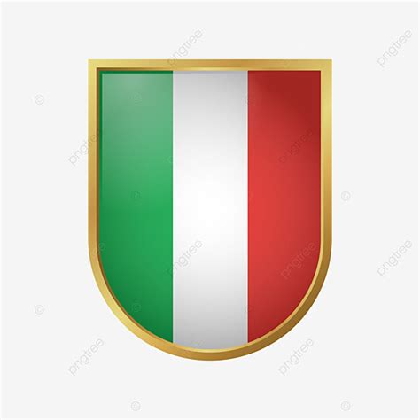 Vektor Bendera Italia Dengan Bingkai Emas, Italia, Bendera, Vektor PNG ...