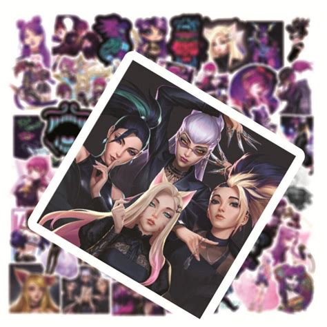 K/DA Stickers Set of 100 Waterproof Vinyl Stickers KDA Stickers League of Legends Stickers LOL ...