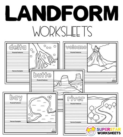 Geography Physical Features Coloring Pages