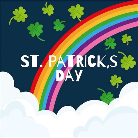 Free Vector | Hand drawn st. patrick's day rainbow