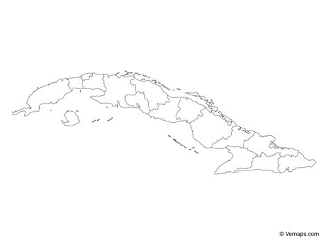 Blank Map Of Cuba Svg Vector Outline Map | Porn Sex Picture