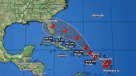 LIVE UPDATES: Track shows Tropical Storm Dorian making...