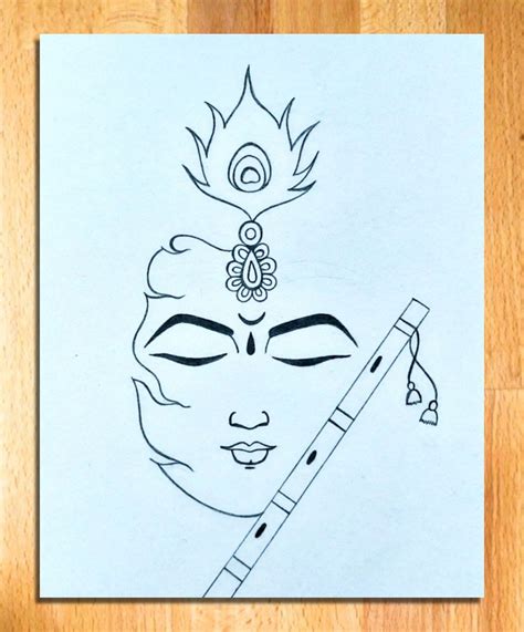 Simple Krishna Drawings