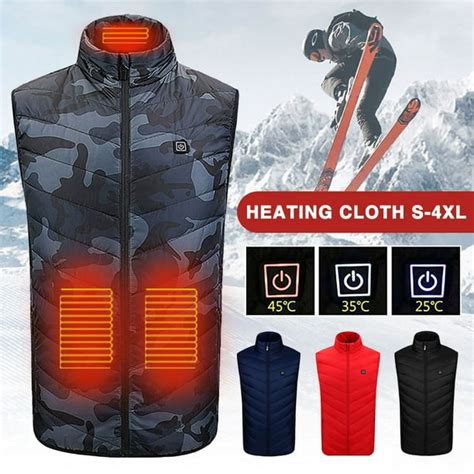 UKAP - UKAP Electric Thermal USB Padded Coat Battery Heated Hoodie ...