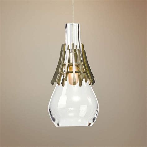 Hubbardton Forge Colette Soft Gold 6"W Mini Pendant - #8R310 | Lamps Plus