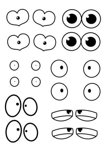 Googly Eyes Coloring Pages