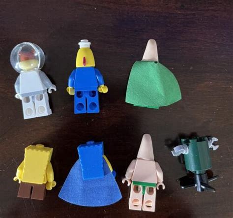 SPONGEBOB LEGO MINIFIGURES GOOD CONDITION (MISSING PLANKTON HEAD ...