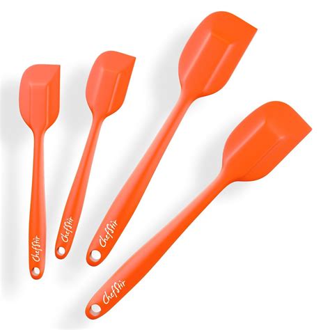 ChefStir Silicone Spatula Set of 4 – Heat Resistant Kitchen Spatulas – Best for Nonstick ...