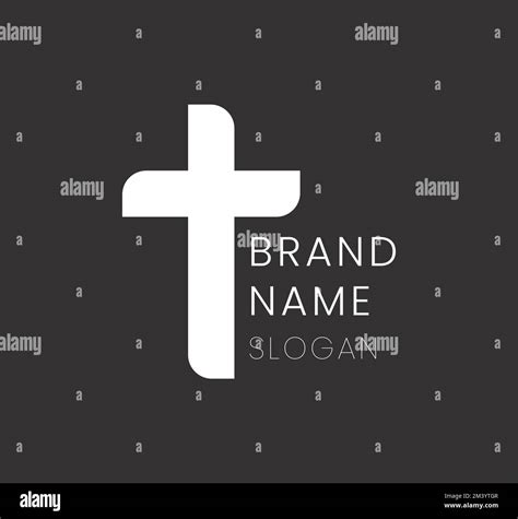 A vector design of a minimalistic cross logo with space for the brand ...