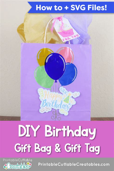 DIY Birthday Gift Bag and Tag