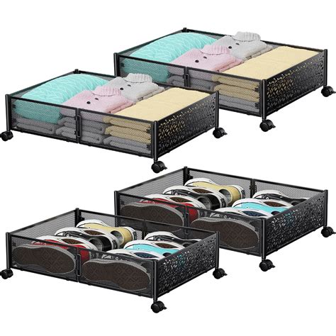 Under Bed Storage, Under the Bed Storage Containers with Wheels, Under Bed Shoe Storage ...