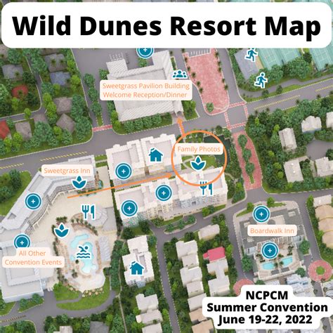 Map Of Wild Dunes Resort - Ailina Laurette