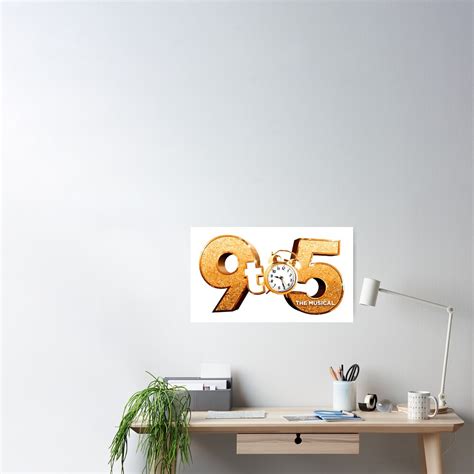 "9 to 5 the musical logo" Poster for Sale by Leyzel | Redbubble