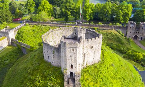 Aerial Filming in Cardiff Castle - Aerial Photography Wales - Aerial Photography Wales