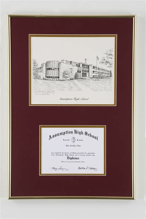 Assumption High School-- Diploma Frame