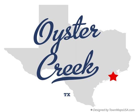 Map of Oyster Creek, TX, Texas