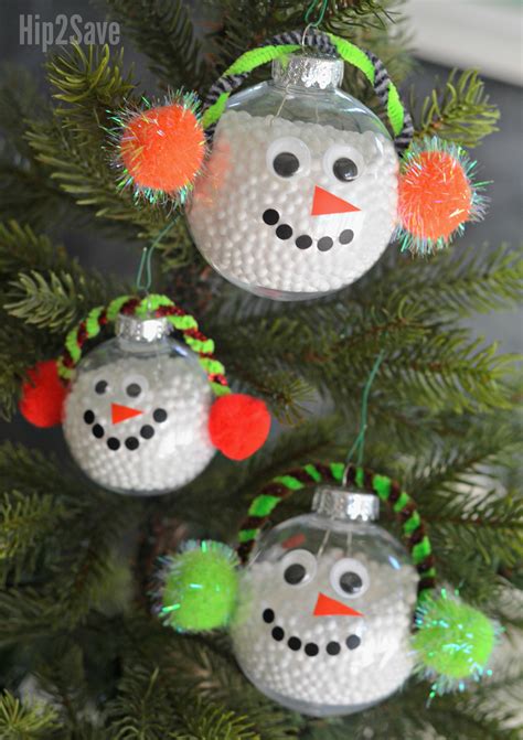 DIY Simple Snowman Christmas Ornament • Hip2Save