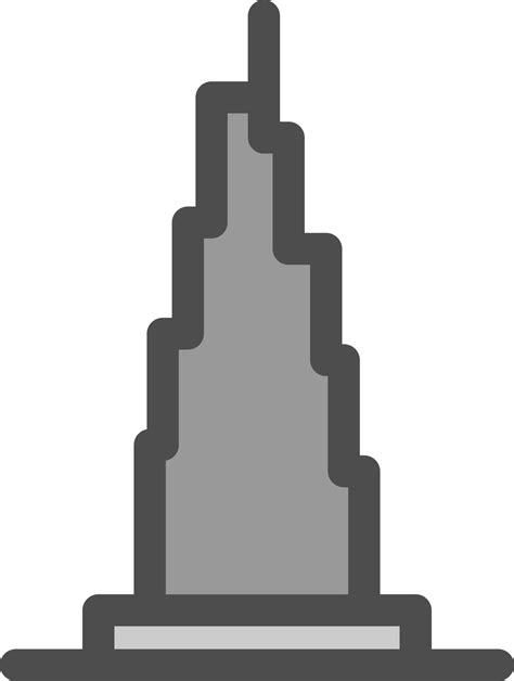 Burj Khalifa Vector Icon Design 16985943 Vector Art at Vecteezy