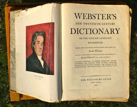 Websters Dictionary New Twentieth Century Dictionary 1952