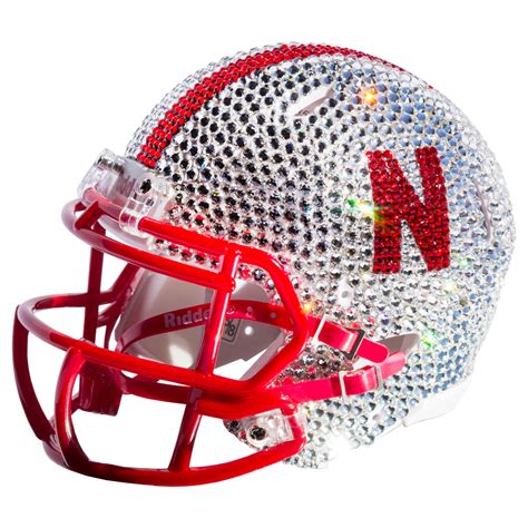 Nebraska Cornhuskers Swarovski Crystal Mini Football Helmet - Walmart.com