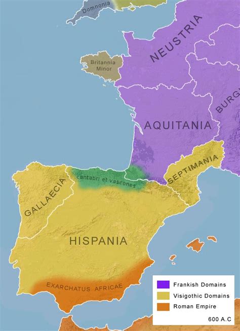 Visigothic Spain | Mapa de españa, Geografia e historia, Historia de españa