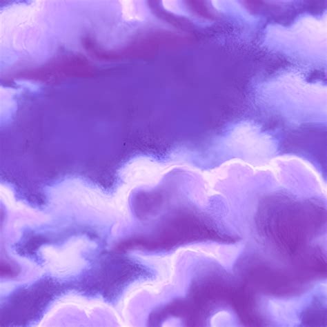 Intricate Detail Purple Cotton Candy Clouds · Creative Fabrica