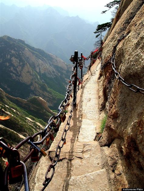 Mount Huashan Is One Of The Most Dangerous, Terrifying Hikes In The World | HuffPost