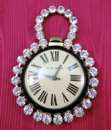 VINTAGE Wind Up Watch Otto Grun Rhinestone Heaven From the 50's from ruthsantiques on Ruby Lane