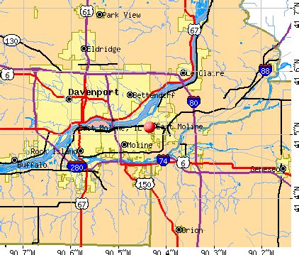 Moline Illinois Map