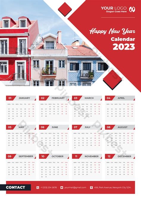 Business Wall Calendar 2023 Design Template | EPS Free Download - Pikbest