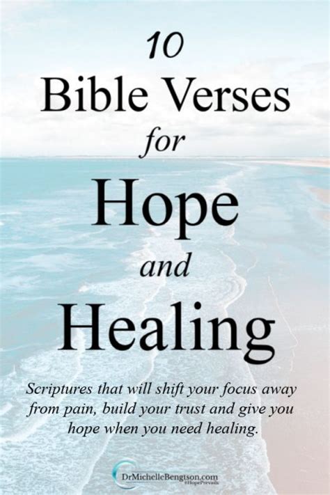 10 Bible Verses for Hope and Healing | Dr. Michelle Bengtson