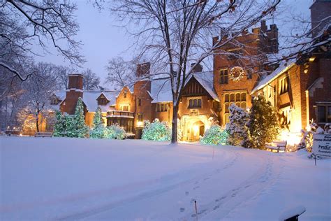 Stan Hywet Hall - winter wonderland | Christmas town, Outdoor christmas, Decorating basics