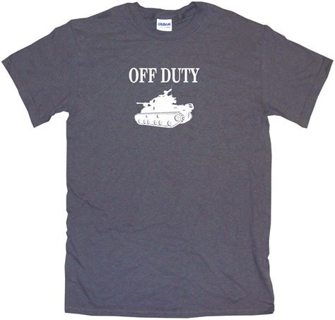 Off Duty 1940's Era WW II Army Tank Logo Mens Tee Shirt Pick | eBay