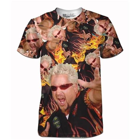 Guy Fieri is Lit Tee | Tees, Casual button down shirt, Mens tops