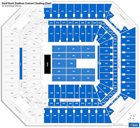 Hard Rock Stadium Eras Tour Seating Chart