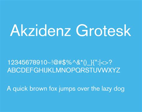 Akzidenz Grotesk Font Family Free Download - DesignsRock