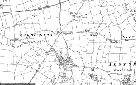 Old Maps of Teddington Hands, Gloucestershire