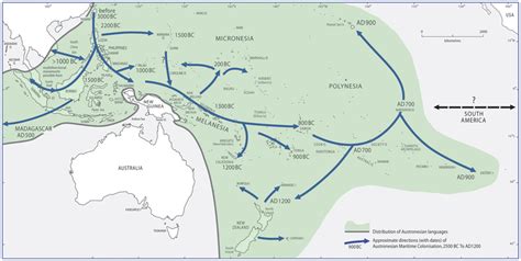 Austronesian migration routes. The Austronesians... - Maps on the Web