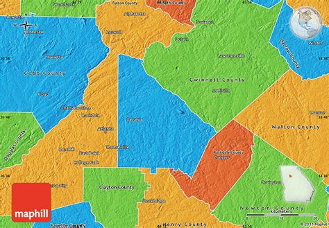 Political Map of DeKalb County