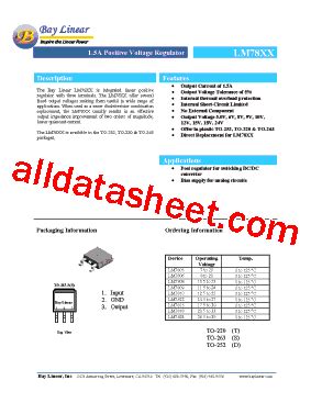 LM7815 Datasheet(PDF) - List of Unclassifed Manufacturers