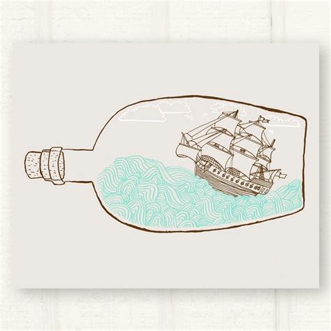 「ship in the bottle drawing」的圖片搜尋結果 | Bottle drawing, Paper ship