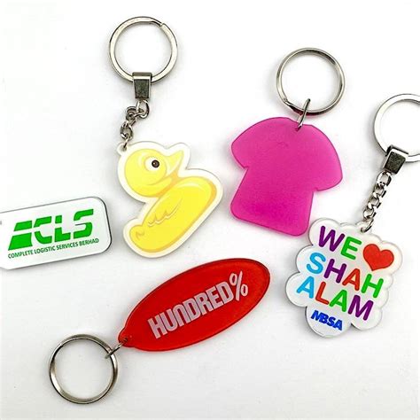 Custom Made Acrylic Keychain With Own Design | Laser & Printing